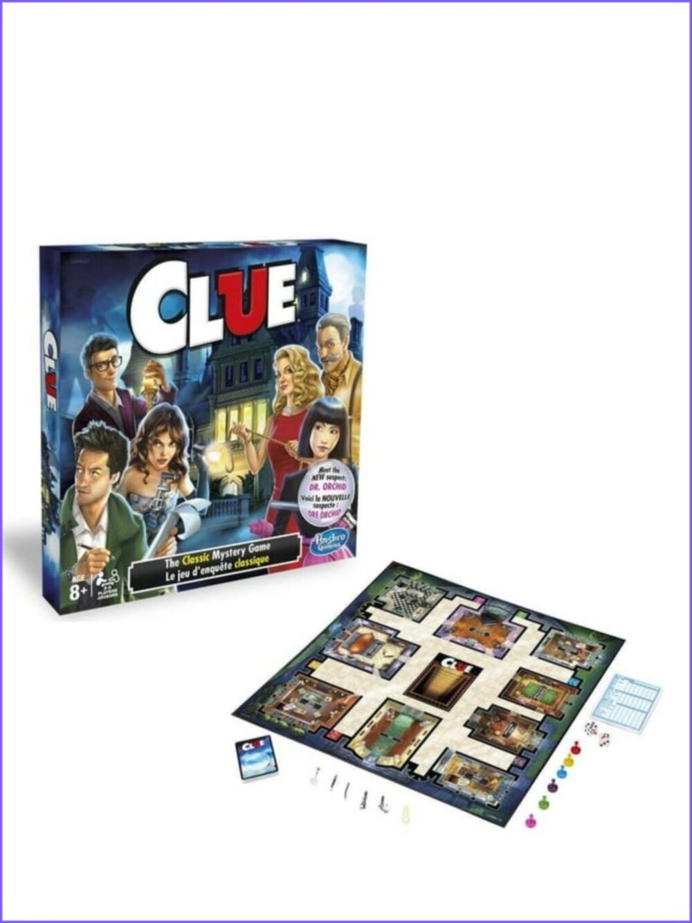 Clue Hasbro Mystery Classic Board Game Bilingual Edition New Sealed  Age 8+
